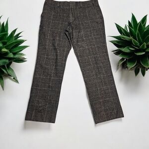 Express Extra Slim Black Wool-Blend Washable Modern Tech Suit Pant 32X30